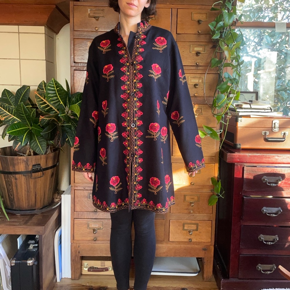 Large vintage Embroidered jacket